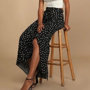 Free People Polka Dot Maxi Skirt